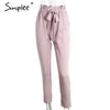 Chiffon High Waist Harem Trousers Pants Selvedge Summer Style Casual