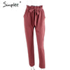 Chiffon High Waist Harem Trousers Pants Selvedge Summer Style Casual