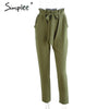 Chiffon High Waist Harem Trousers Pants Selvedge Summer Style Casual