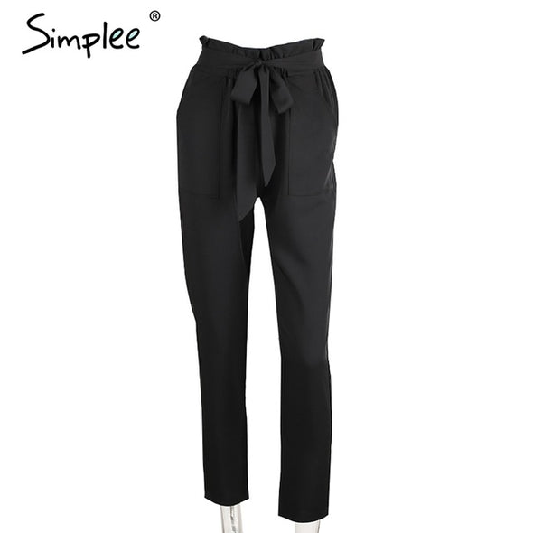 Chiffon High Waist Harem Trousers Pants Selvedge Summer Style Casual