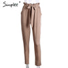 Chiffon High Waist Harem Trousers Pants Selvedge Summer Style Casual