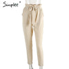 Chiffon High Waist Harem Trousers Pants Selvedge Summer Style Casual