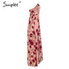 Summer Beach Dress Floral Print Long Dress