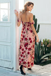 Summer Beach Dress Floral Print Long Dress