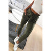 High Waist Suede Leather Style Bottom Trouser Casual Pencil Pants