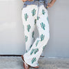 Straight Print Casual Multi Pocket Vintage Clothing Harem Pants